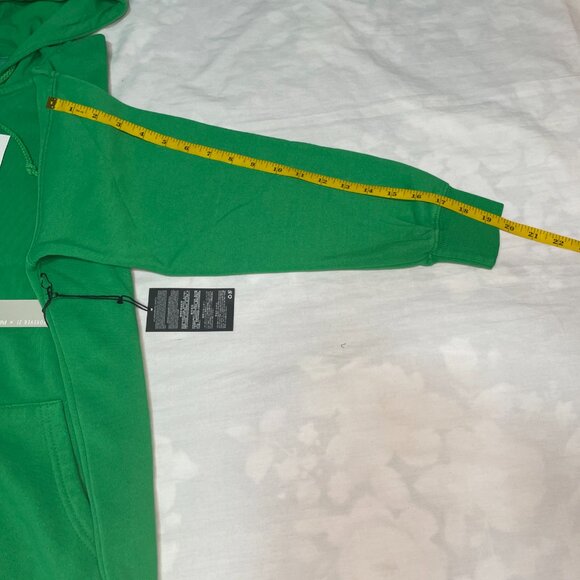 Forever 21 Green Unisex Zip Up Hoodie – Full Zip Sweatshirt – Size S – Fits Men - Picture 9 of 10